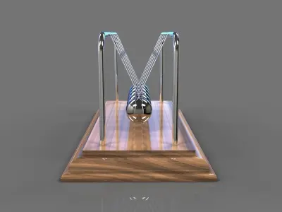 Newton Cradle - Pendulum 3D model