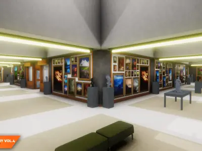 Art gallery Vol4 - modern exposition 3D model