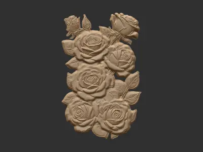 rose cnc model  3D print model