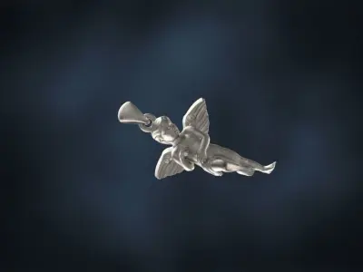 angel pendant Free 3D print model