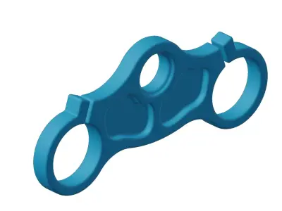 Plastic Motorcycle Triple Clamp Toy 3D model