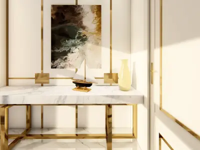 LUXURY LIVING ROOM 3D model