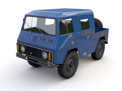 VOLVO LAPLANDER C202 CREWCAB 1977 3D model