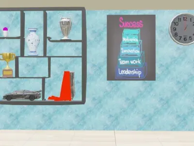 luxary bedroom Free 3D model