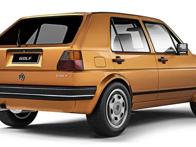 Volkswagen Golf II 5-door 1983 3D model