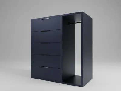 Cabinet pack  Low-poly 3D model