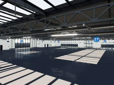 Warehouse 001 UE4 3D model