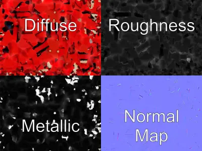 Miniature Satchel Glossy Leather model pack Low-poly 3D model