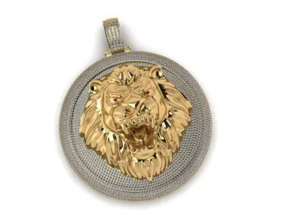 shine with the lion  charm 3D model