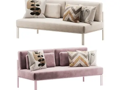 Solanas Sectional Sofa 3D model