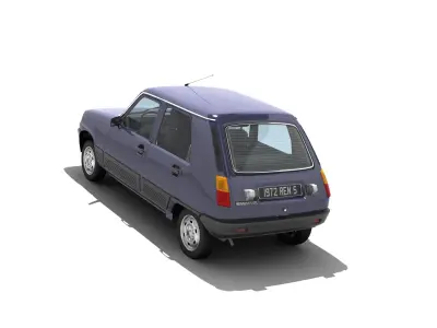 Renault 5 GTL 5 doors Low-poly 3D model