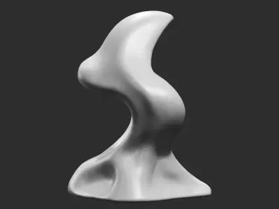 Modern Abstract Decorative sculpture 3d print model 63 3D print model