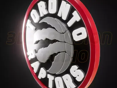 Toronto Raptors logo - Cinematic - 3D print 3D model