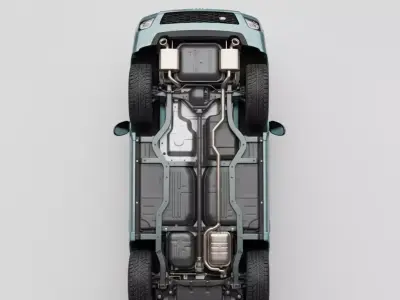 Contemporary SUV in Metallic Blue 3D model