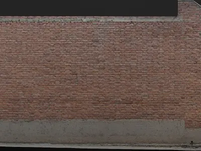 Brick wall 002 3D model