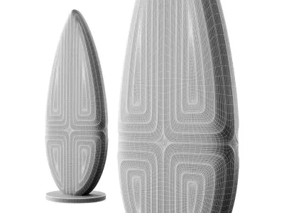 Abstract sculpture by Dominic Welch 3D model