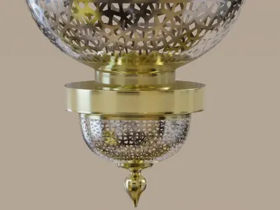 Scheherazade ornate pendant lamp 3D model