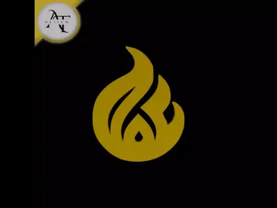 Simple Flame Symbol - 2D Art Free 3D print model 30
