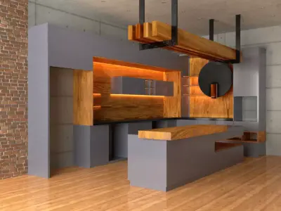 pantry cuboard Free low-poly 3D model