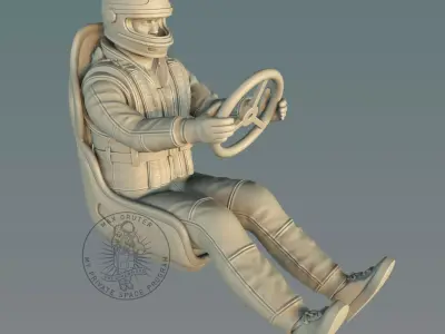 RC Racing Boat Pilot 3D print model