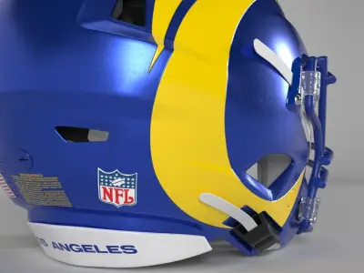 LOS ANGELES RAMS Helmet Football NFC WEST PBR updated 2025 3D model