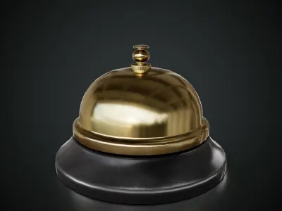 Service Bell Low-poly 3D model