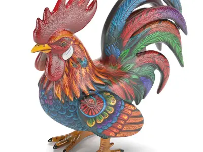 Alebrije Rooster 3D model