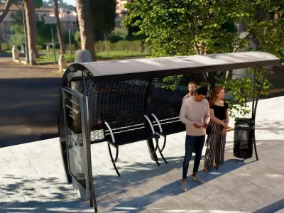 Parada autobus 3D model