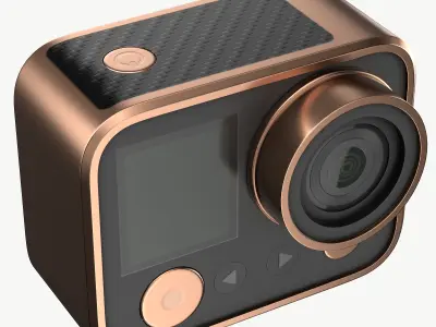 Action camera 3D model