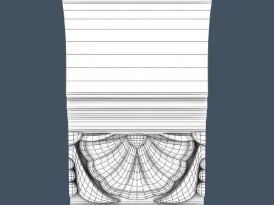 Decorative Crown Molding 3D model 21
