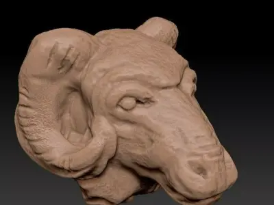 Old sculpture 3D model