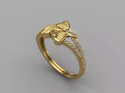 Women Ring 3DM Womens Ring 3d models 3D print model 3D print model 74