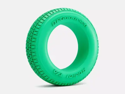 15x7 BFGoodrich Radial TA Tire 215-60-15 3D print model