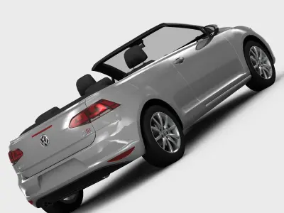 Volkswagen Golf 7 Cabriolet 2014 3D model