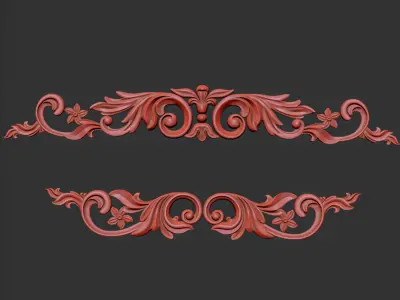 Ornament Gold 01 3D model