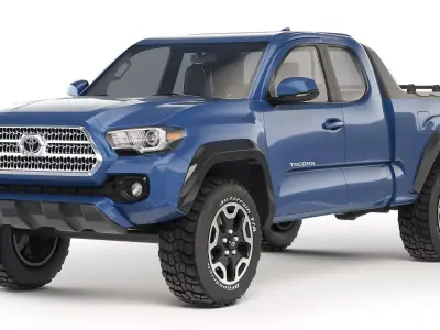 Toyota Tacoma extended cab 2017 3D model