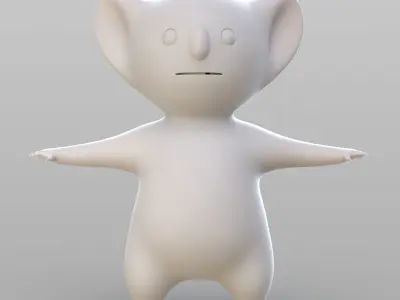 Cartoon Koala 3D model