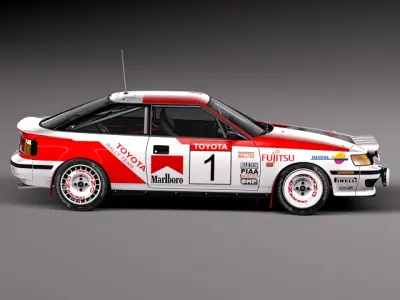 Toyota Celica -1985-1989 st165 RALLY 3D model