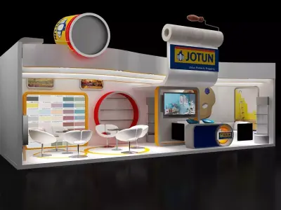 Booth Exhibition Stand a235 3D model