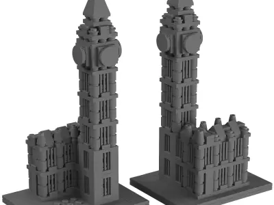 Lego Architecture - 21013 Big Ben 3D model