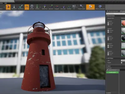 Lighthouse Model optimized Unreal Engine 4  Low-poly 3D model
