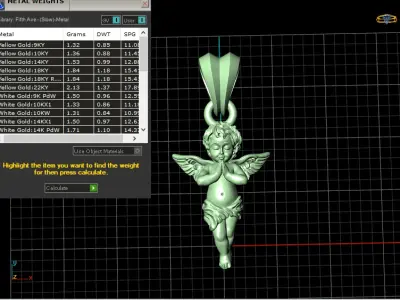 Angel pendant 3D print model buy