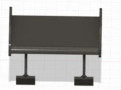 Rear Wing Shelf 3D print model