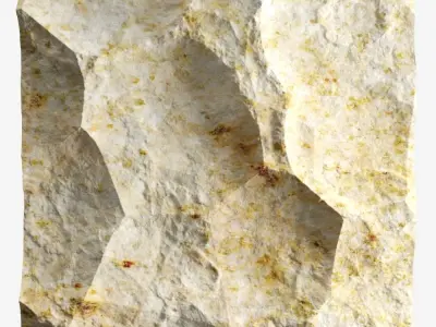 135-RockPanel piece of rock 3D model