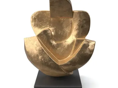 Gardeco Unconditional Love Bronze Sculpture PBR 3D model