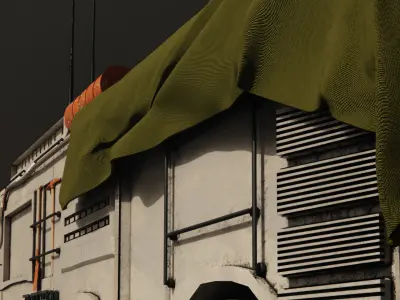 Military reconnaissance truck Low-poly 3D model