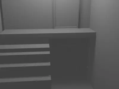 Low Poly House with minimalist Interior Free low-poly 3D model