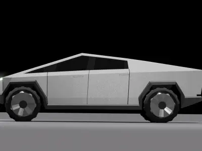 Tesla CYBERTRUCK Low-poly 3D model Low-poly 3D model