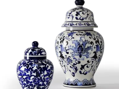 Vases Set 04 3D model