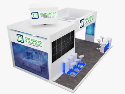 Booth Exhibition Stand a565b 3D model
